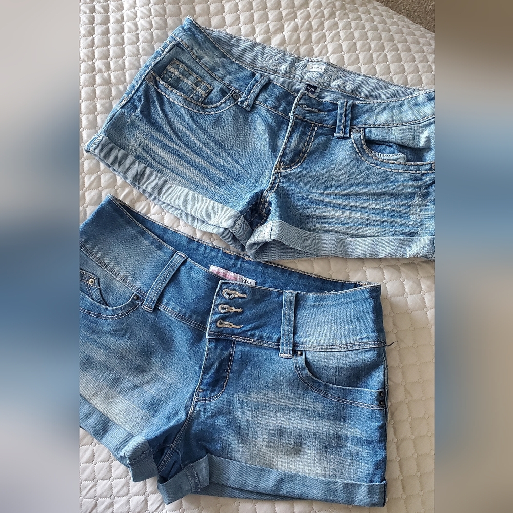Jean Short Shorts 2 Pairs Sz 7